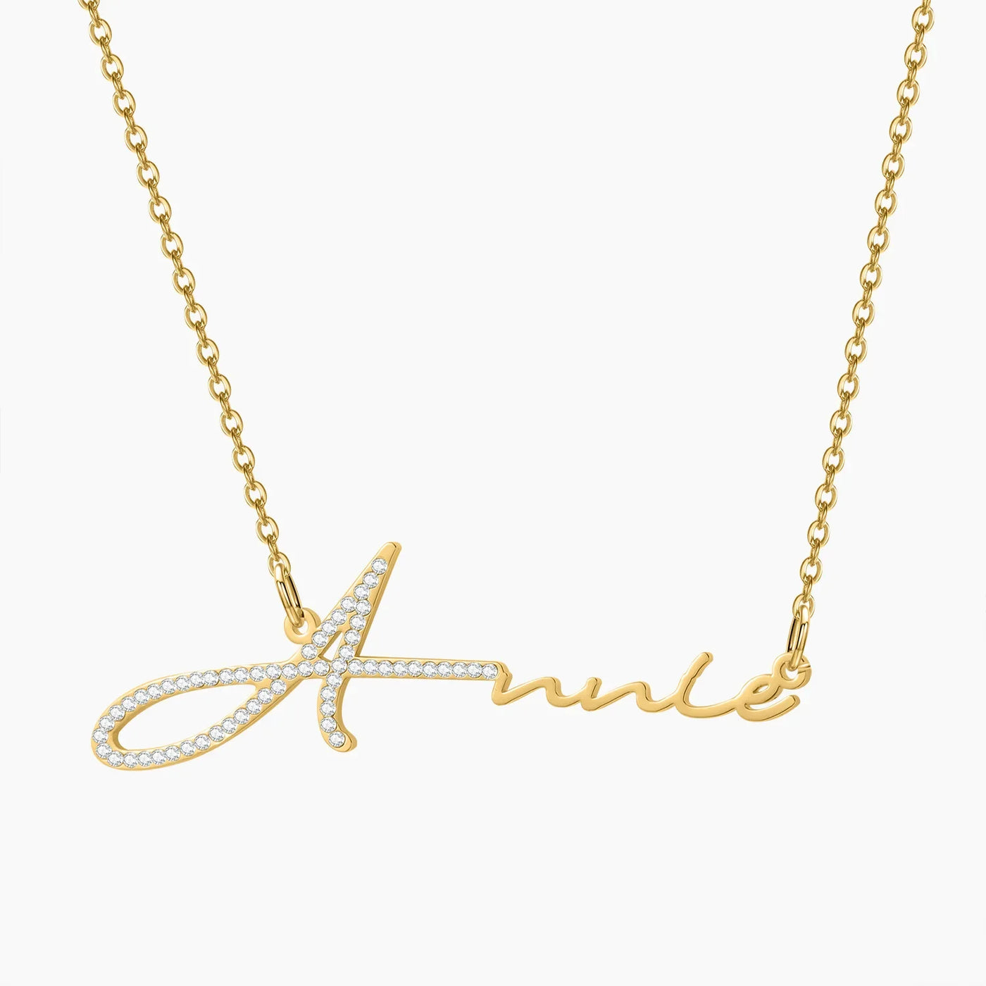 Personalisiertes Namenshalsband "Golden Grace"