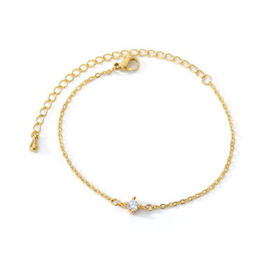 Zierliches Krönchen-Armband mit Zirkonia – in Silber, Gold & Roségold ✨