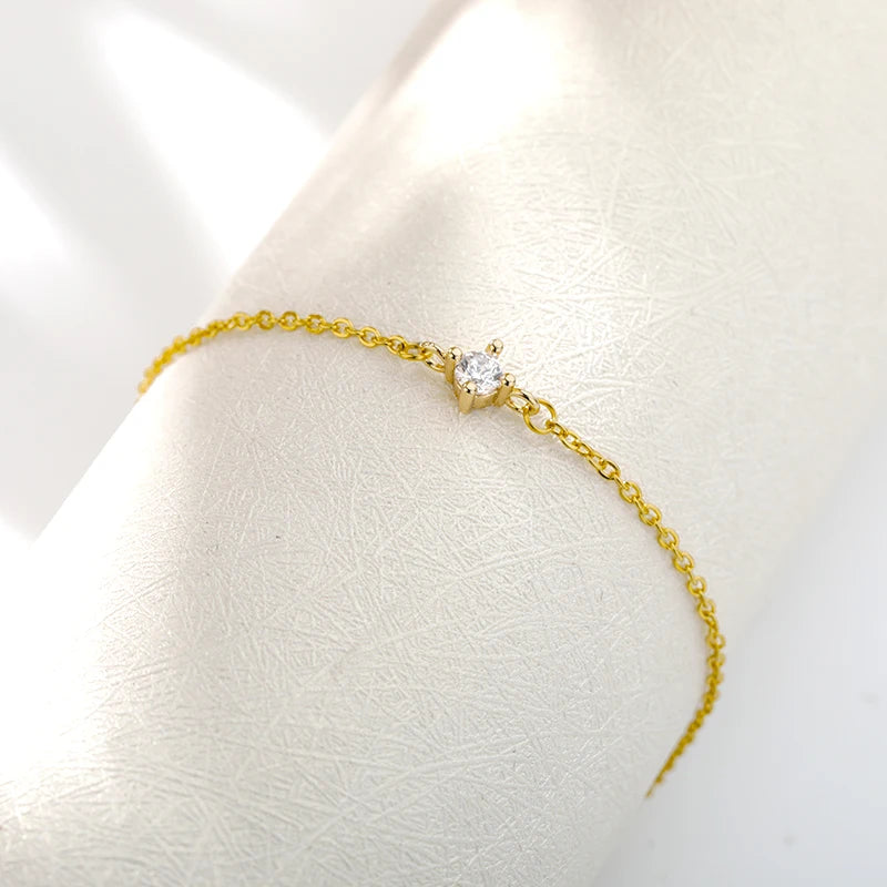 Zierliches Krönchen-Armband mit Zirkonia – in Silber, Gold & Roségold ✨