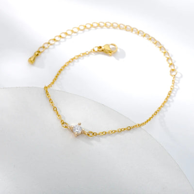 Zierliches Krönchen-Armband mit Zirkonia – in Silber, Gold & Roségold ✨