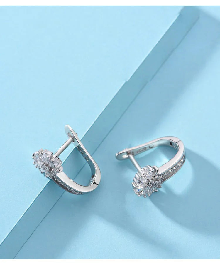 Blütenzauber 925 Silber-Ohrringe