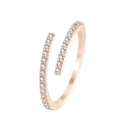 Wickelring in Roségold mit Zirkonia – Eleganz in Bewegung✨