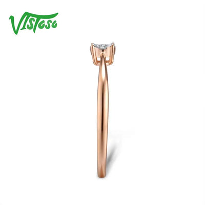 💖 Roségold-Blütenring mit echten Diamanten – 585 (14K) Eleganz✨
