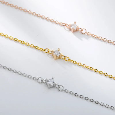 Zierliches Krönchen-Armband mit Zirkonia – in Silber, Gold & Roségold ✨