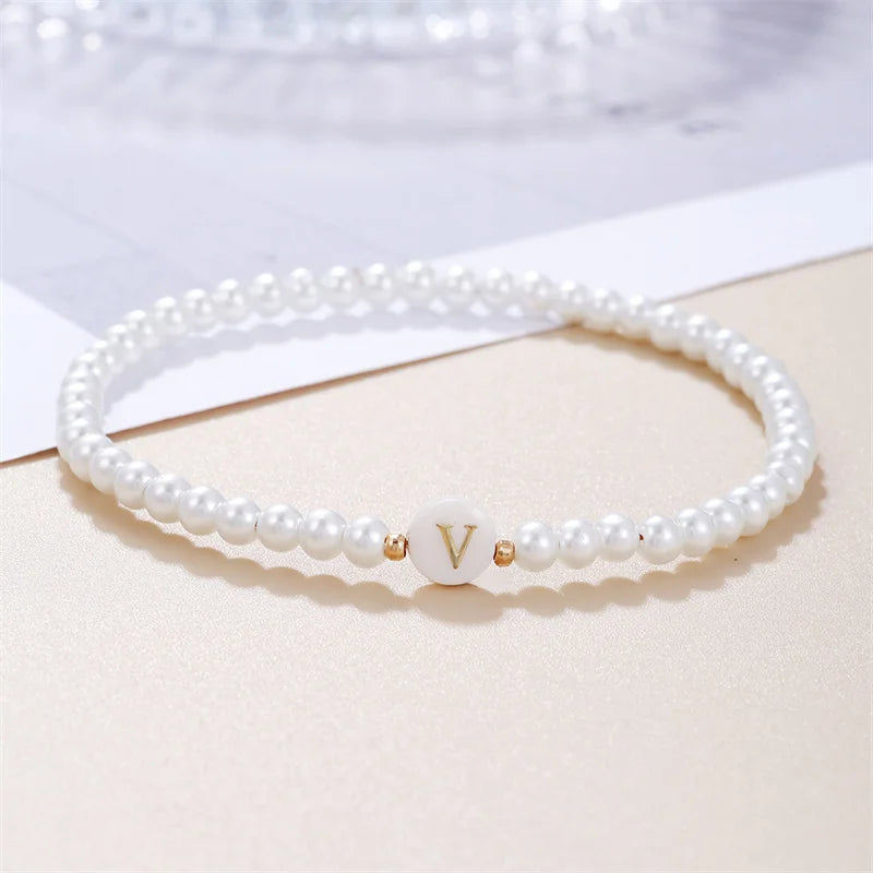 Pearl Initials – Personalisiertes Buchstabenarmband A–Z✨