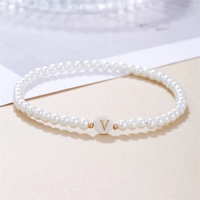 Pearl Initials – Personalisiertes Buchstabenarmband A–Z✨