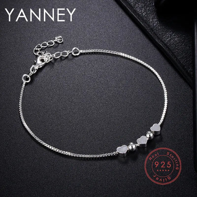 Elegantes Herz-Armband aus Edelstahl mit Verstellbarer Länge