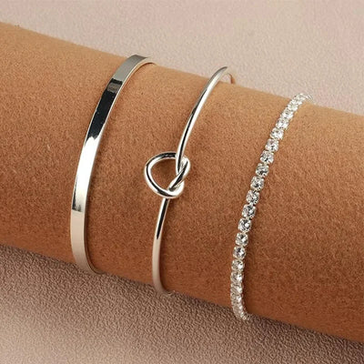 Serenity Trio – Armband-Set mit Herz & Glanz ✨💖