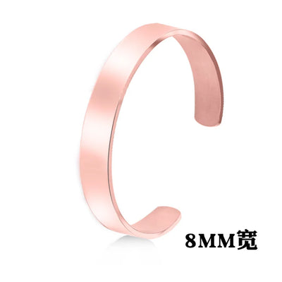 Minimalistisches Edelstahl-Manschettenarmband