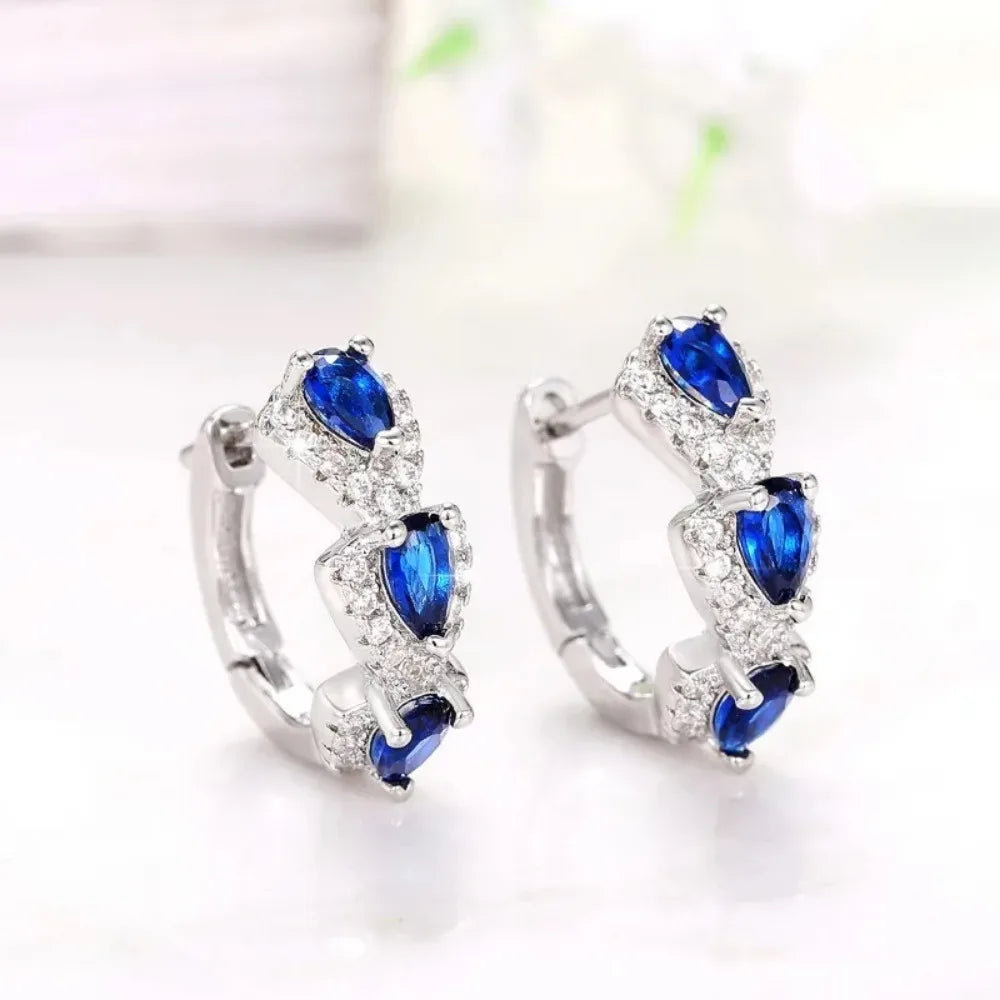 Royal Sapphire Ohrringe – Königlicher Glanz in Blau