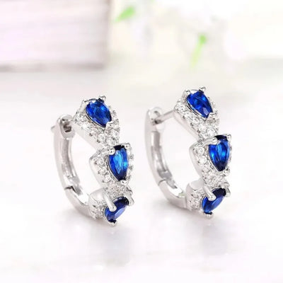 Royal Sapphire Ohrringe – Königlicher Glanz in Blau