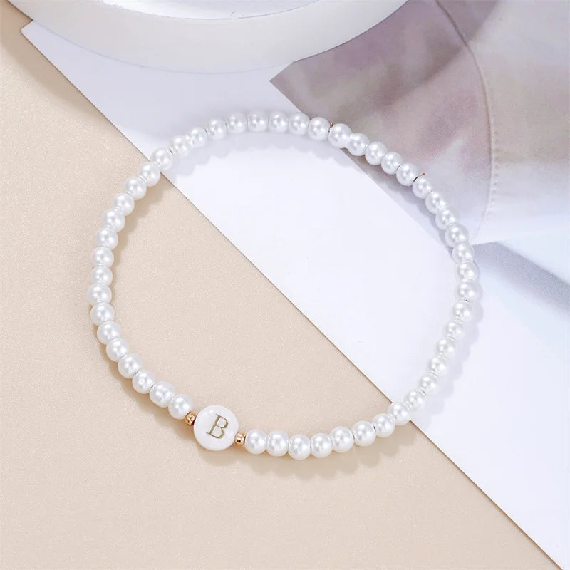 Pearl Initials – Personalisiertes Buchstabenarmband A–Z✨