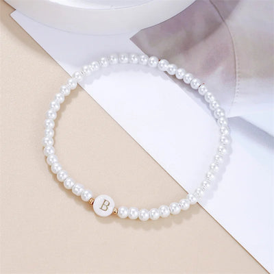 Pearl Initials – Personalisiertes Buchstabenarmband A–Z✨