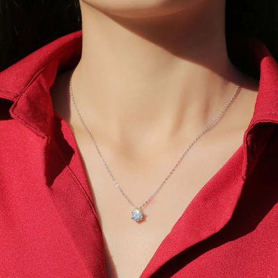 Pure Radiance – Solitäranhänger aus Sterling Silber
