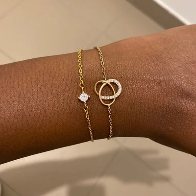 Zierliches Krönchen-Armband mit Zirkonia – in Silber, Gold & Roségold ✨