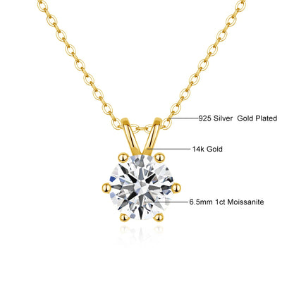 💎 14K Goldkette mit Moissanite Diamant – Zertifiziertes Luxusstück 💛