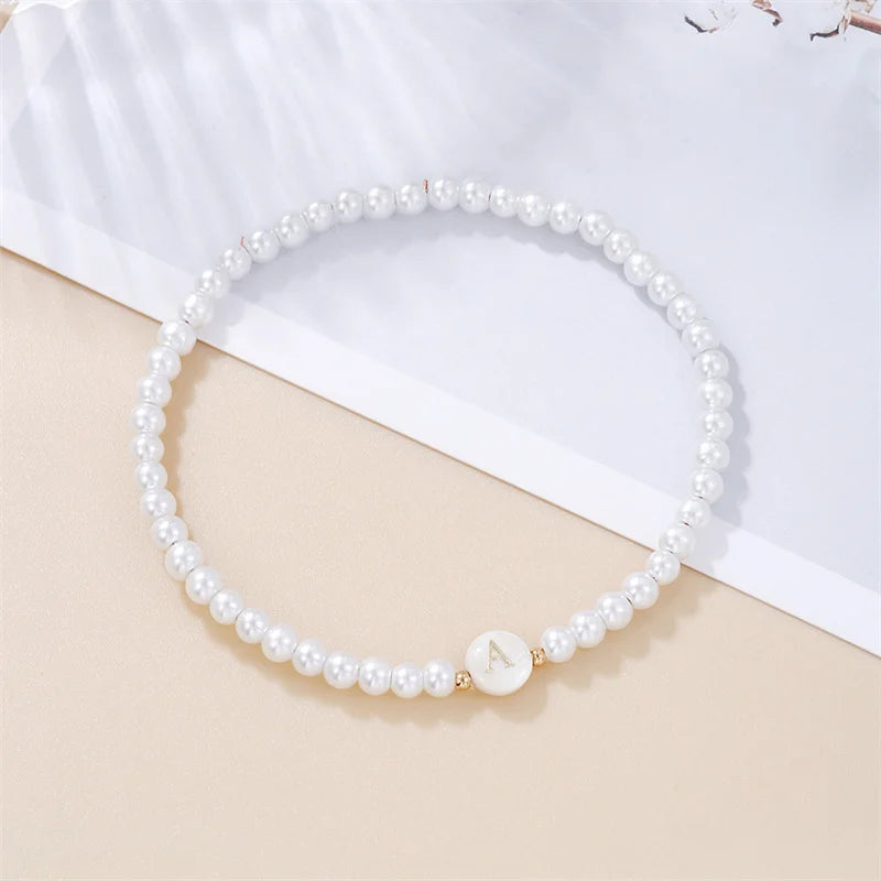 Pearl Initials – Personalisiertes Buchstabenarmband A–Z✨