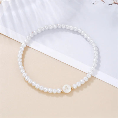 Pearl Initials – Personalisiertes Buchstabenarmband A–Z✨
