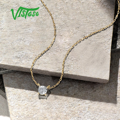 ✨ 375 Goldkette mit Echtem Diamant – Zart, Zertifiziert &amp; Zeitlos 💛