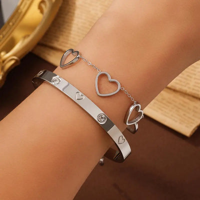 Heart Connection – Armband-Set mit Liebe im Detail✨