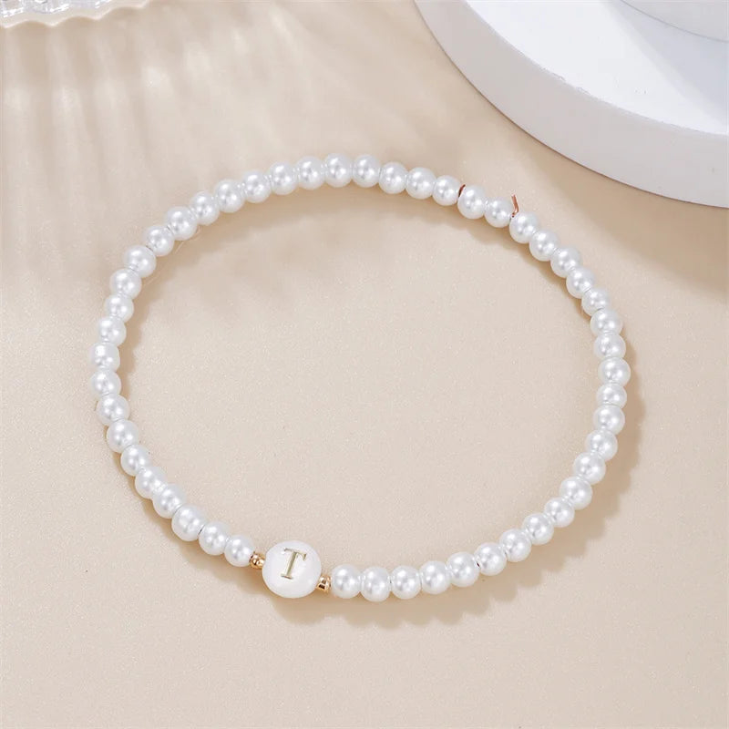 Pearl Initials – Personalisiertes Buchstabenarmband A–Z✨