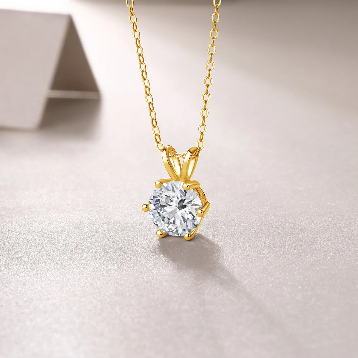 💎 14K Goldkette mit Moissanite Diamant – Zertifiziertes Luxusstück 💛