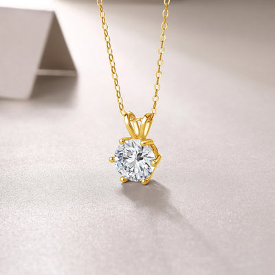 💎 14K Goldkette mit Moissanite Diamant – Zertifiziertes Luxusstück 💛