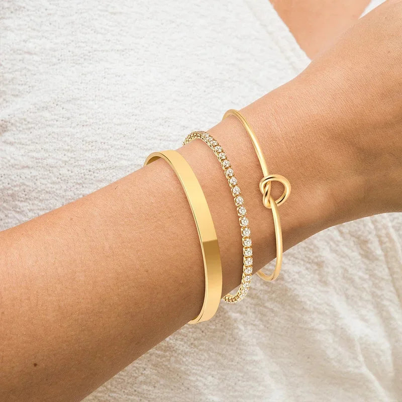 Serenity Trio – Armband-Set mit Herz & Glanz ✨💖
