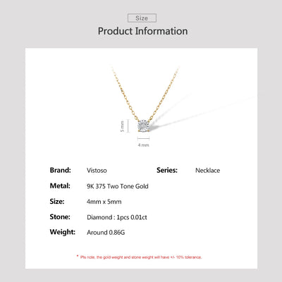✨ 375 Goldkette mit Echtem Diamant – Zart, Zertifiziert &amp; Zeitlos 💛