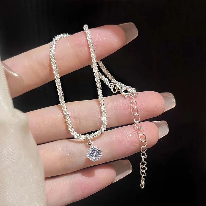 Stella Sparkle – Zweifach-Fußkette mit Zirkonia-Glanz ✨👣