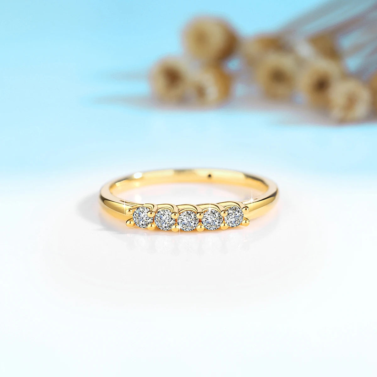 Golden Glow – 14K Zirkonia Ring für Everyday Queens 👑✨