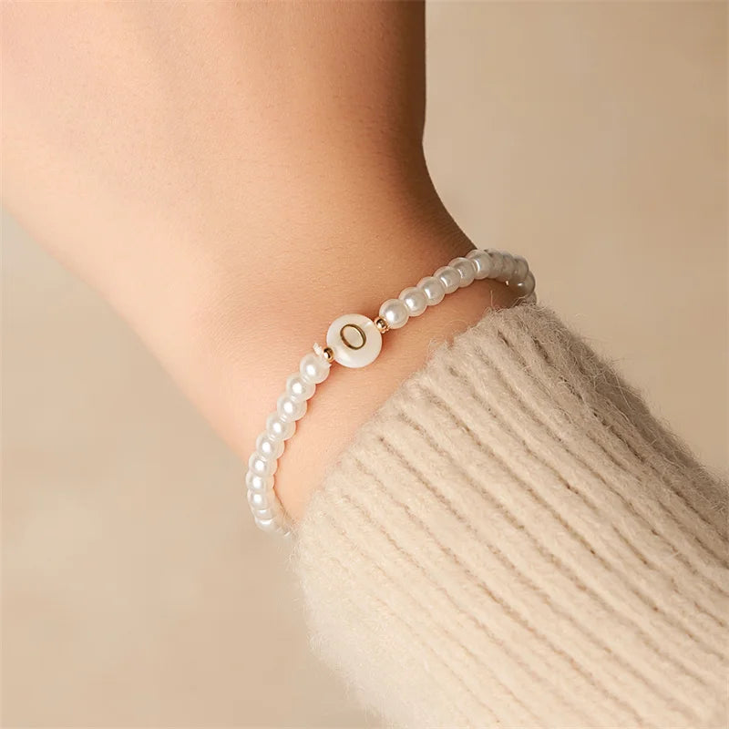 Pearl Initials – Personalisiertes Buchstabenarmband A–Z✨