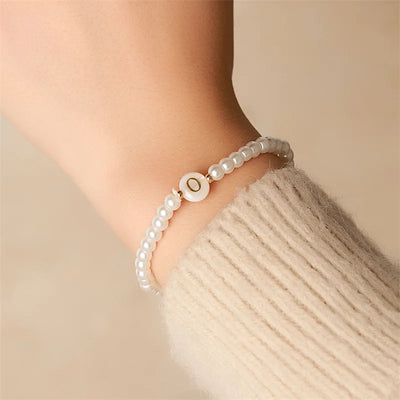 Pearl Initials – Personalisiertes Buchstabenarmband A–Z✨