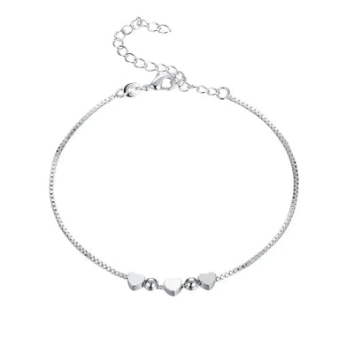 Elegantes Herz-Armband aus Edelstahl mit Verstellbarer Länge