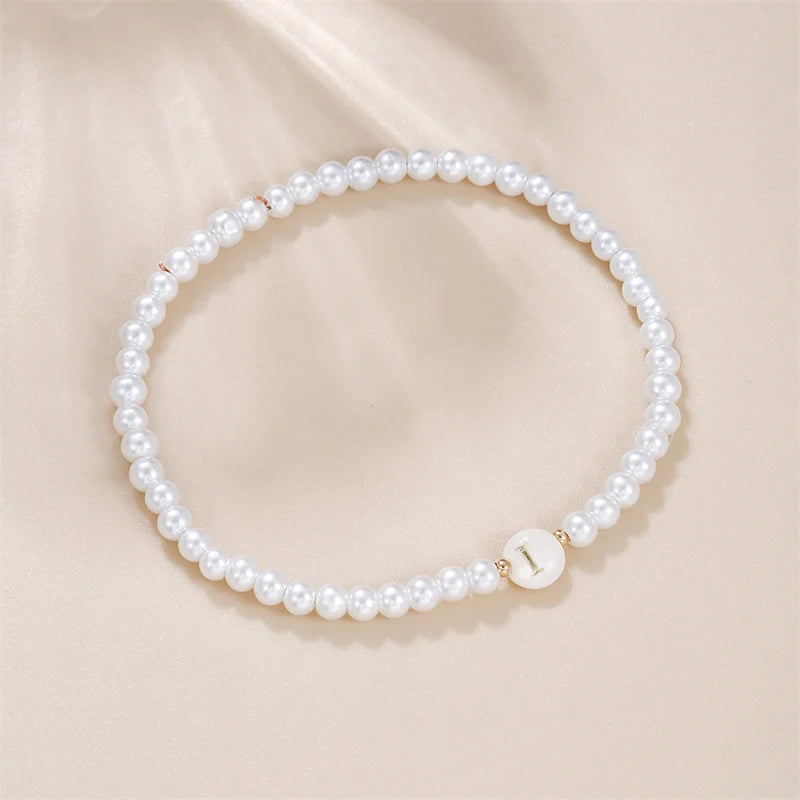Pearl Initials – Personalisiertes Buchstabenarmband A–Z✨