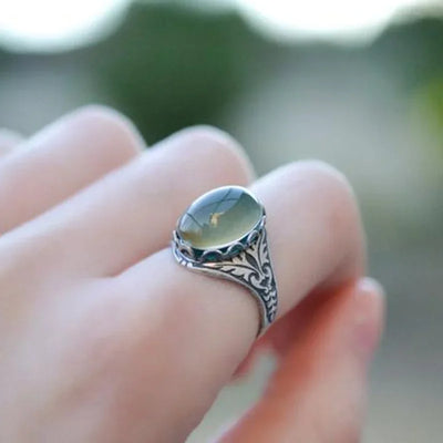 925 Sterling Silber Anhänger mit Naturstein
