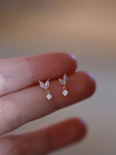 ✨ Elegante Zirkonia-Ohrringe in Gold – Zeitlose Schönheit für jeden Anlass 💎