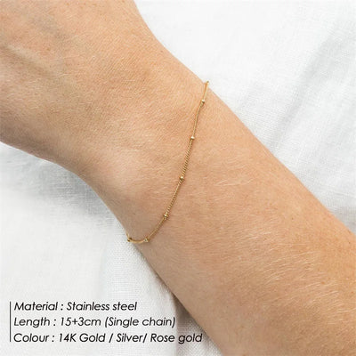 Zartes 585 Goldarmband ✨ – Minimalistische Eleganz aus Echtgold