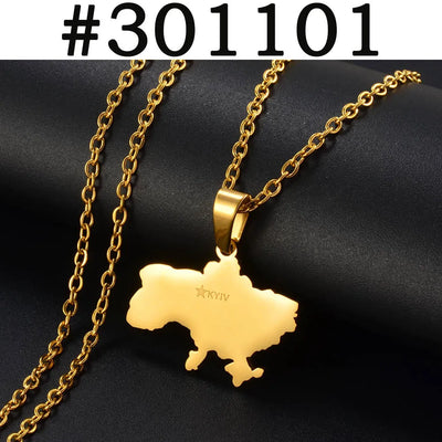 Ukraine Map Kette – Heimat, die du tragen kannst