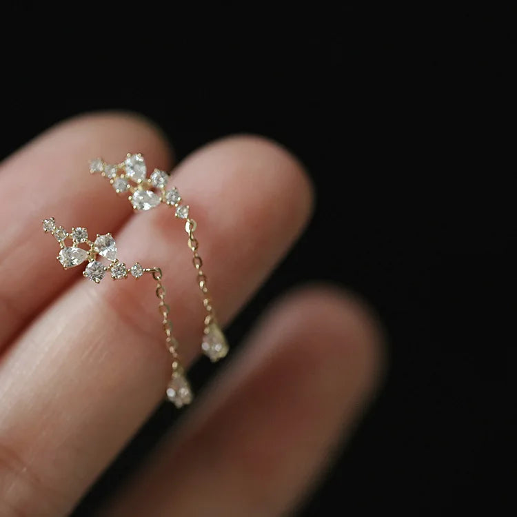 ✨ Elegante Zirkonia-Ohrringe in Gold – Zeitlose Schönheit für jeden Anlass 💎