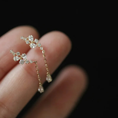 ✨ Elegante Zirkonia-Ohrringe in Gold – Zeitlose Schönheit für jeden Anlass 💎