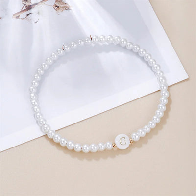 Pearl Initials – Personalisiertes Buchstabenarmband A–Z✨
