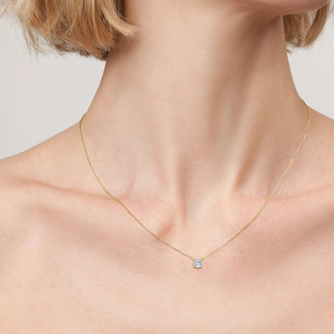 ✨ 375 Goldkette mit Echtem Diamant – Zart, Zertifiziert &amp; Zeitlos 💛