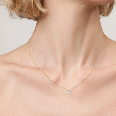 ✨ 375 Goldkette mit Echtem Diamant – Zart, Zertifiziert &amp; Zeitlos 💛