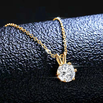 💎 14K Goldkette mit Moissanite Diamant – Zertifiziertes Luxusstück 💛
