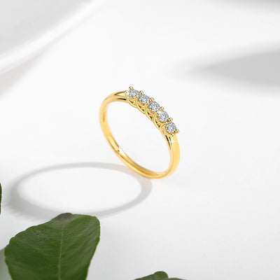 Golden Glow – 14K Zirkonia Ring für Everyday Queens 👑✨