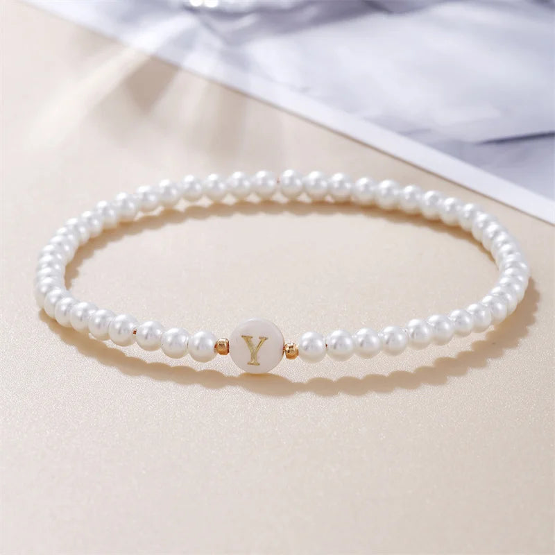 Pearl Initials – Personalisiertes Buchstabenarmband A–Z✨