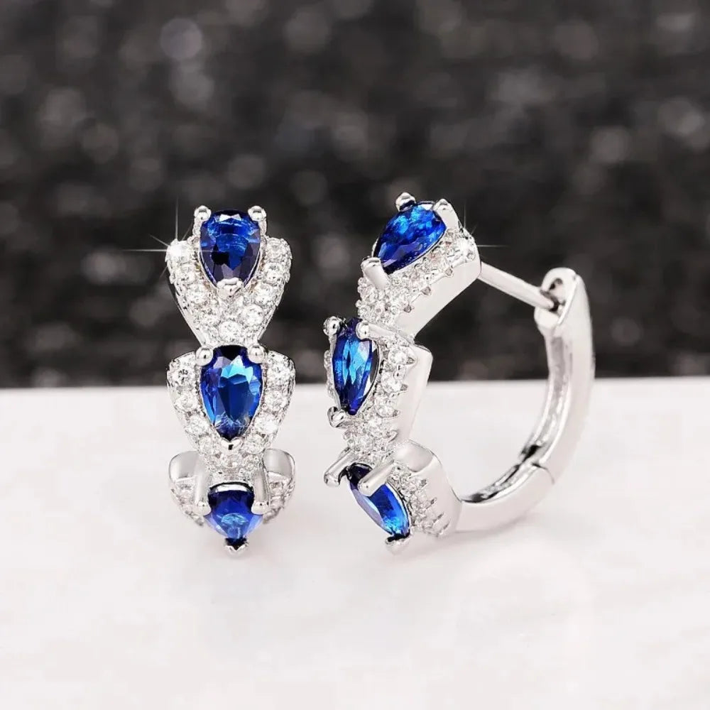 Royal Sapphire Ohrringe – Königlicher Glanz in Blau