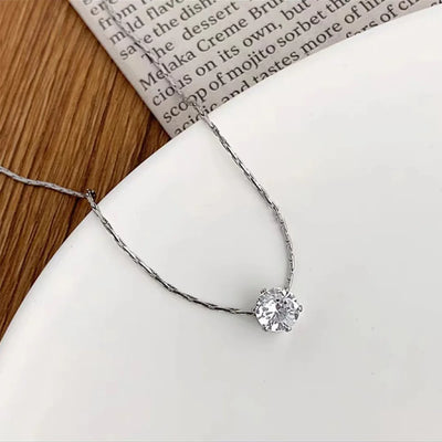 Golden Glow – Minimalistische Kette mit Glanzstein✨💎