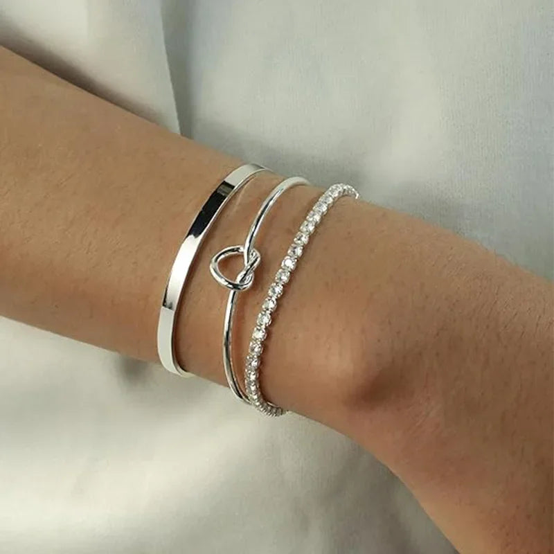 Serenity Trio – Armband-Set mit Herz & Glanz ✨💖